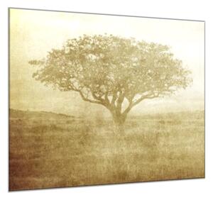 Obraz skleněný čtvercový malba stromu na plátně - 40 x 40 cm