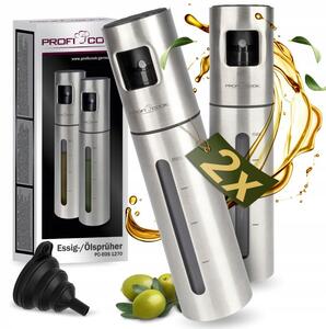 Rozprašovač oleje Profi Cook kovový stříbrný 100 ml