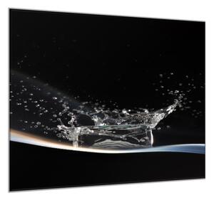 Obraz skleněný čtvercový vlna s kostkou ledu - 50 x 50 cm