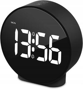 Digitální LED HD stolní hodiny digitální 3D s duálním budíkem