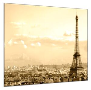 Skleněný obraz čtvercový Eiffelova věž - 55 x 55 cm