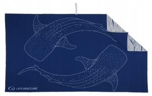 Rychleschnoucí ručník SoftFibre Lifeventure 150x90 cm, motiv Žralok velrybí