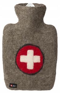 Termofor Hugo Frosch Classic s plstěným obalem ze 100 % ovčí vlny merino -
