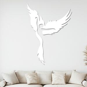 Dřevěný obraz Tanec lehkosti | Rozměry (cm): 29x40 | Zvolte barvu dekoru: Bílá