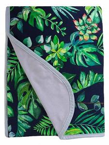 Bambusová deka 75x100 Monstera listy