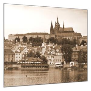 Skleněný obraz čtvercový Pražský hrad - 40 x 40 cm