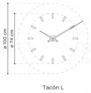 Designové nástěnné hodiny Nomon Tacon 12N Gold 100cm