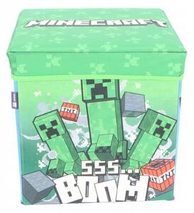 Taburet Minecraft zelený