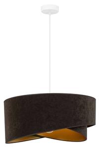 Brilagi - LED Lustr na lanku LYRA 1xE27/15W/230V tmavě hnědá/zlatá