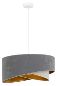Brilagi - LED Lustr na lanku LYRA 1xE27/15W/230V šedá/krémová/zlatá