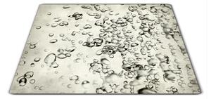 Skleněné prkénko bubliny vody - 30x20cm
