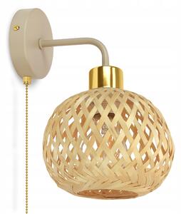 Nástěnné svítidlo Luxolar béžové, zlaté E27 60 W