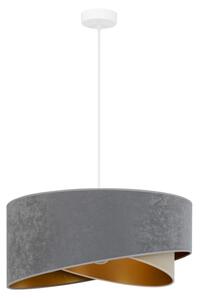 Brilagi - LED Lustr na lanku LYRA 1xE27/15W/230V šedá/béžová/zlatá