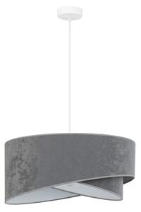 Brilagi - LED Lustr na lanku LYRA 1xE27/15W/230V šedá/bílá