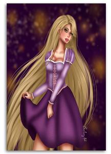 Obraz na plátně Rapunzel - Crislainy Reis Silva Rozměry: 40 x 60 cm