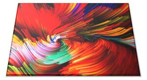 Skleněné prkénko barevný abstrakt - 30x20cm