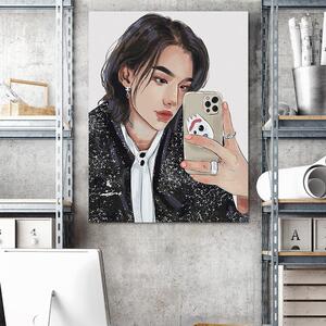 Obraz na plátně Teenager s telefonem - Vivian Lihonde Rozměry: 40 x 60 cm