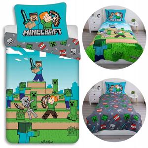 Dětské povlečení pro mládež 140x200 Minecraft 100% bavlna Jerry Fabrics