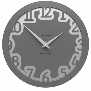 Designové hodiny 10-002 CalleaDesign Labirinto 30cm (více barevných verzí) Barva čokoládová-69 - RAL8017