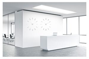 Designové nástěnné hodiny I200M IncantesimoDesign chrome 90-100cm