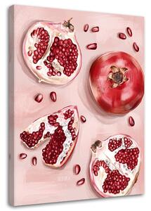 Obraz na plátně Červené plody granátového jablka - Svetlana Gracheva Rozměry: 40 x 60 cm