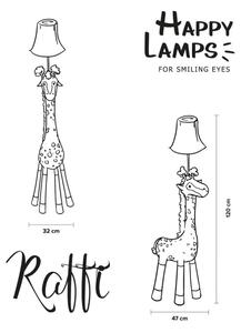Happy Lamps - LED Dětská stojací lampa RAFFI LED/5,4W/230V žirafa