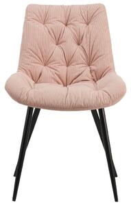 ŽIDLE, růžová, černá Carryhome - Jídelní židle