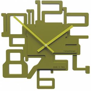 Designové hodiny 10-003 CalleaDesign Kron 32cm (více barevných variant) Barva zelená oliva-54