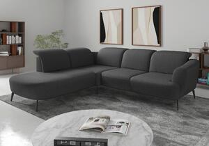 ROHOVÁ SEDAČKA, textil, tmavě šedá Sit & More - Sedací soupravy, Online Only