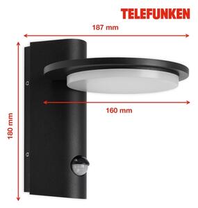 Telefunken 312505TF-LED Venkovní nástěnné svítidlo se senzorem LED/10W/230V IP44