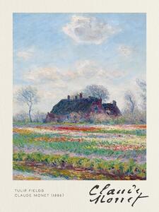 Obrazová reprodukce Tulip Fields - Claude Monet, (30 x 40 cm)