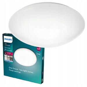 LED Stropní Svítidlo Stropní Svítidlo pro přisazenou montáž SUEDE 12W 2700K 28cm bílé PHILIPS