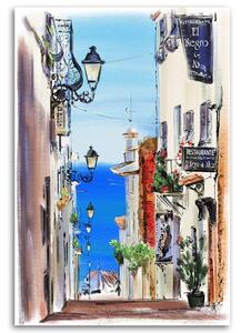 Obraz na plátně Itálie Street Walking View - Irina Sadykova Rozměry: 40 x 60 cm