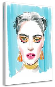 Obraz na plátně Make-up Žena Portrét Abstrakce - Irina Sadykova Rozměry: 40 x 60 cm