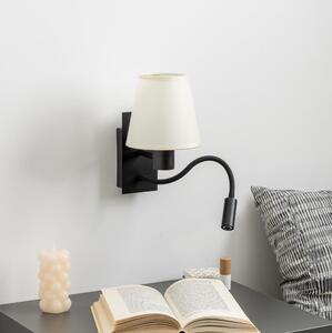 Brilagi - LED Nástěnná lampa NUBILA 1xE27/25W/230V + LED/3W černá/krémová