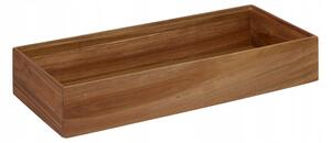 DŘEVĚNÝ KUCHYŇSKÝ ORGANIZÉR 15X38X7 CM Z AKÁCIOVÉHO DŘEVA A MDF E1
