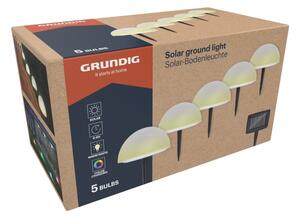 Grundig - SADA 5x LED RGBW Solární svítidlo LED/3,2V 600 mAh IP44