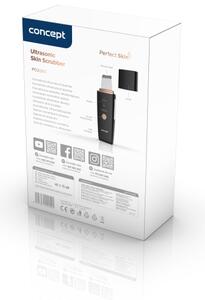 Concept PO2060 - Kosmetická ultrazvuková špachtle PERFECT SKIN 3,5W/5V USB černá