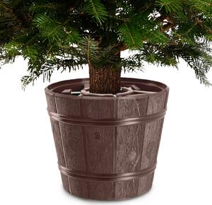 Stojan na vánoční stromek Kadax hnědý plastový 33,5 cm, pro stromky do 280 cm