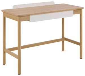 PSACÍ STŮL, bílá, barvy dubu, 110/50/75 cm MID.YOU - Online Only psací stoly, Online Only