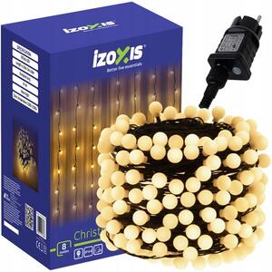 Vánoční osvětlení na stromeček koule 300 LED 30 m Izoxis 26264