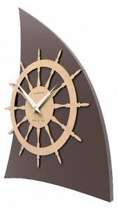 Designové hodiny 10-014 CalleaDesign Sailing 45cm (více barevných verzí) Barva stříbrná-2 - RAL9006