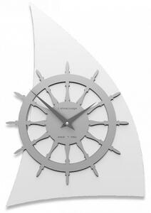 Designové hodiny 10-014 CalleaDesign Sailing 45cm (více barevných verzí) Barva stříbrná-2 - RAL9006