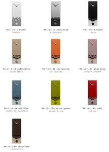 Designové hodiny 56-11-1 CalleaDesign Merletto Pendulum 59cm (více barevných variant) Barva čokoládová-69 - RAL8017