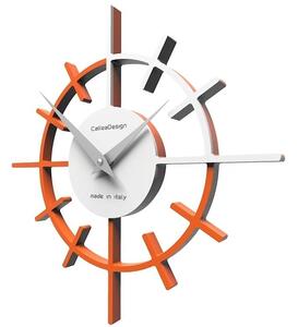 Designové hodiny 10-018 CalleaDesign Crosshair 29cm (více barevných variant) Barva oranžová-63 - RAL2004