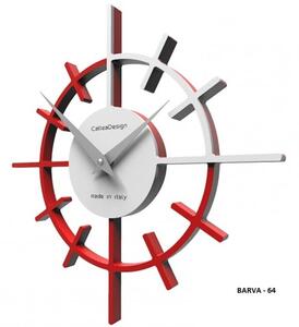 Designové hodiny 10-018 CalleaDesign Crosshair 29cm (více barevných variant) Barva caffe latte-14 - RAL1019