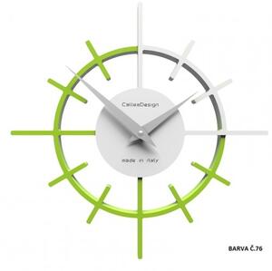 Designové hodiny 10-018 CalleaDesign Crosshair 29cm (více barevných variant) Barva zelená oliva-54