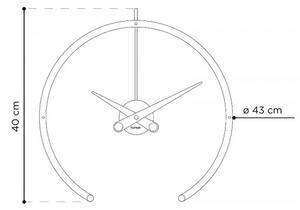 Designové stolní hodiny Nomon Omega Gold 43cm