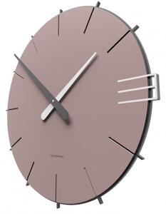 Designové hodiny 10-019 CalleaDesign Mike 42cm (více barevných verzí) Barva čokoládová-69 - RAL8017