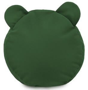 Plyšová podnožka TEDDY tmavě zelená